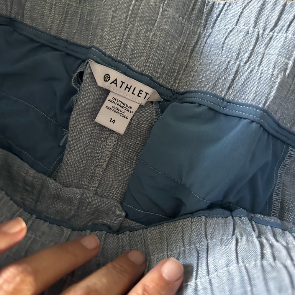Athleta Light Blue Wide-Leg Pants - Picture 5 of 5